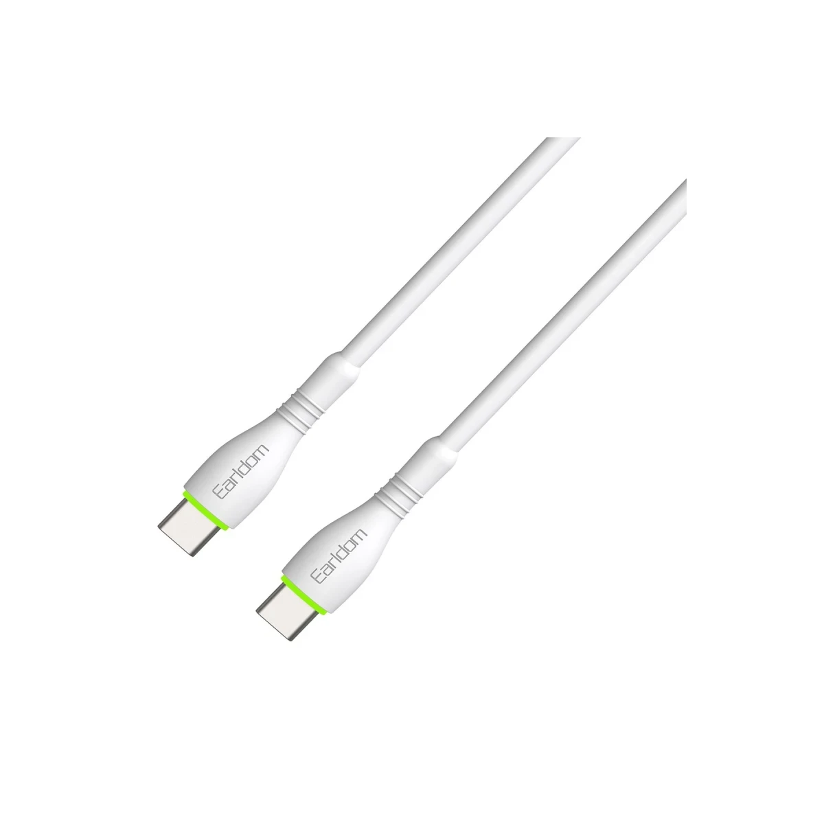 Earldom EC-151C PD 60W Type-C to Type-C 1M Hızlı Şarj Kablosu - Beyaz